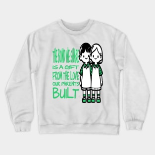 Stellar Bonds: Unbreakable Sibling Link Crewneck Sweatshirt